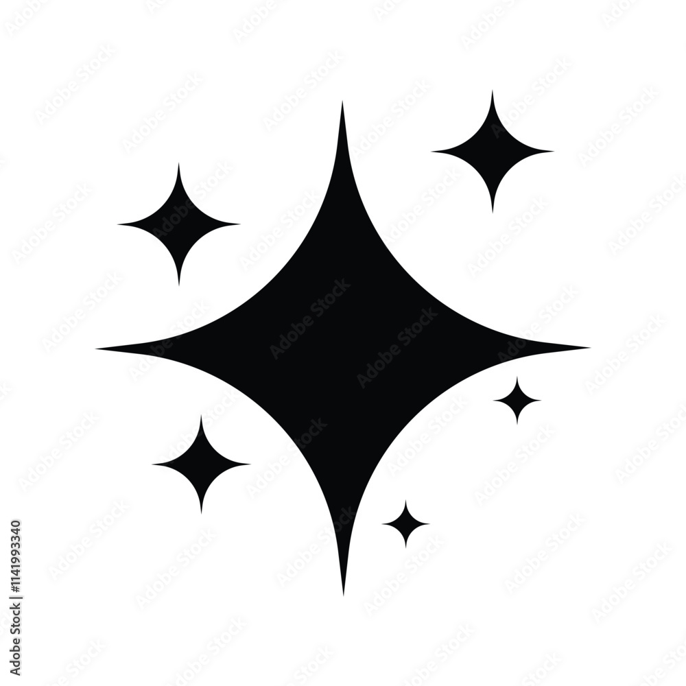 sparkle star icon. simple star icon. magic star icon. generate or ai icon. sparkle and ai icon for app, ui, logo and website. vector illustration on transparent background sparkle star icon. simple star icon. magic star icon. generate or ai icon. sparkle and ai icon for app, ui, logo and website. vector illustration on transparent background