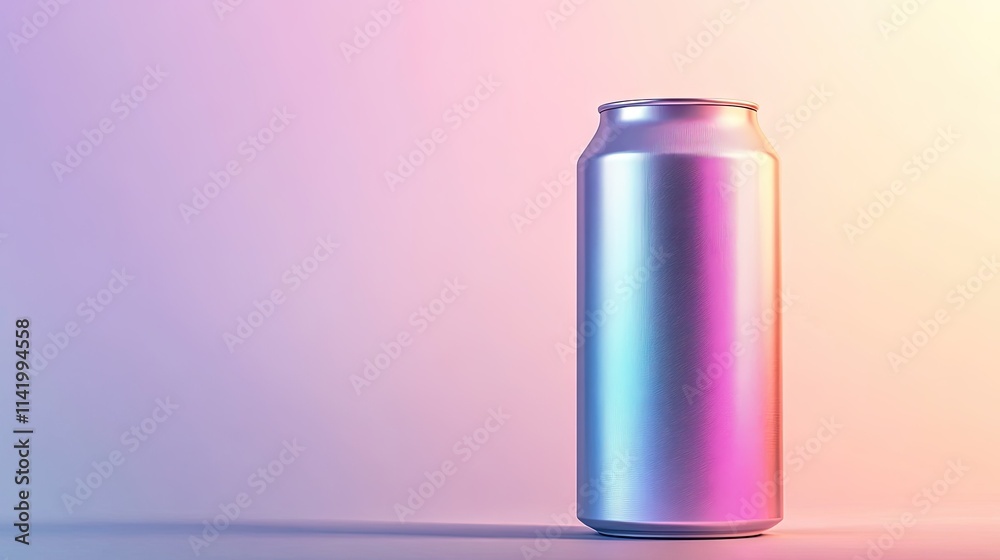 Modern air freshener can with sleek branding and a soft gradient background, isolated against white Modern air freshener can with sleek branding and a soft gradient background, isolated against white