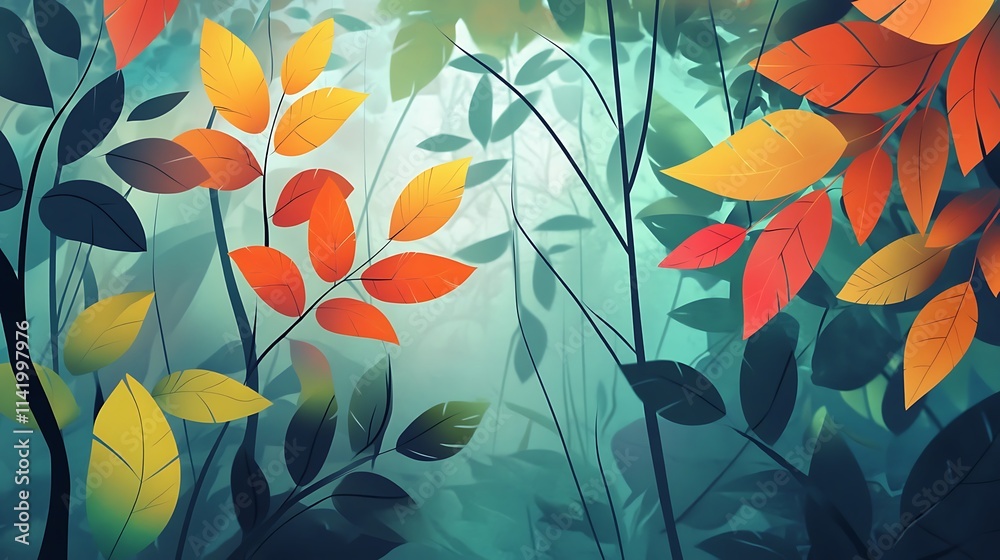 Abstract nature illustrations Abstract nature illustrations