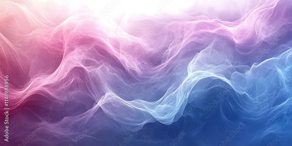 Fototapeta premium Abstract colorful wavy smoke texture background.