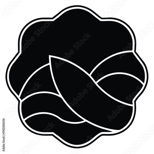 A hand-drawn vector illustration of a heart-shaped apple, mushroom, and bread slice, symbolizing love and wholesome design