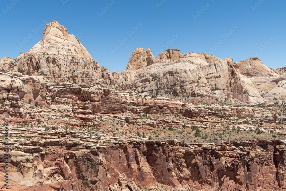 Fototapeta premium Capitol Reef National Park from the top of the Cohab Canyon Trail, Utah, USA