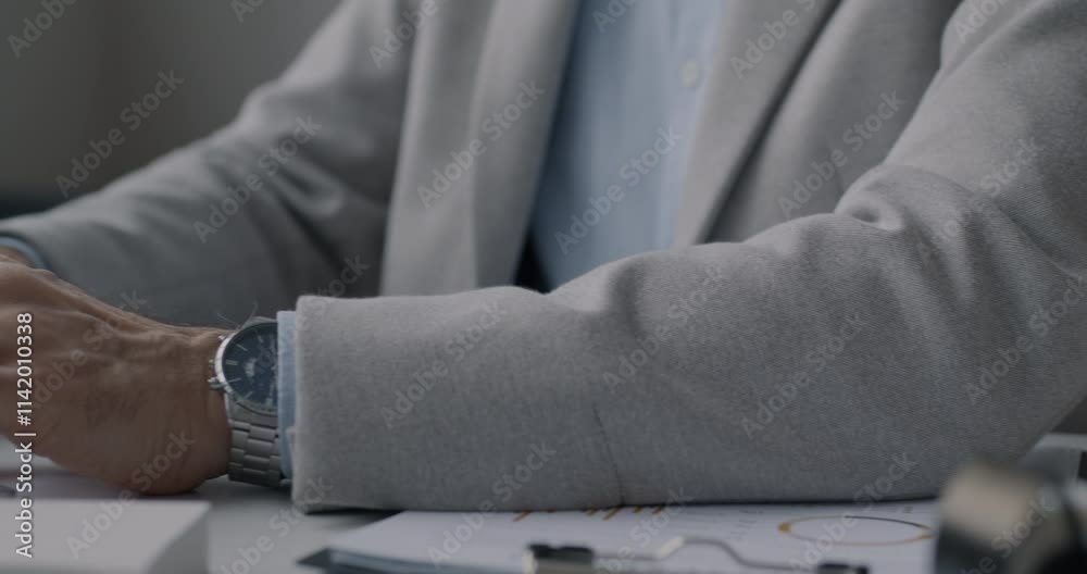 Close-up of hands businessman typing with computer keyboard working online in office. Modern technology and business concept. Close-up of hands businessman typing with computer keyboard working online in office. Modern technology and business concept.