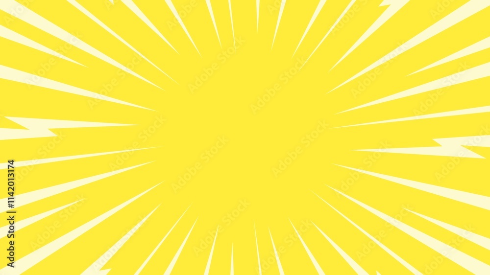Abstract background with yellow radiation broken lines Abstract background with yellow radiation broken lines