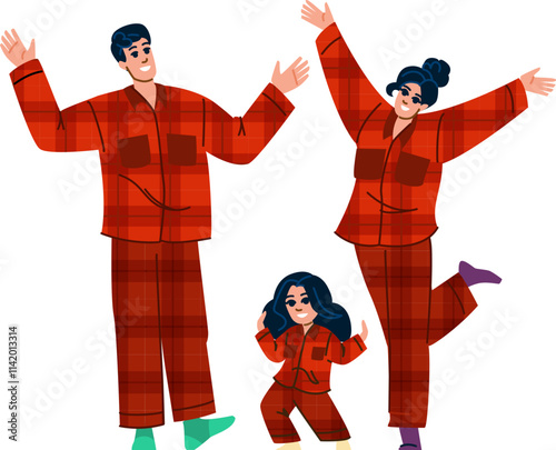 fleece winter pajamas vector. thermal snug, sleepwear nightwear, comfort lounge fleece winter pajamas character. people flat cartoon illustration