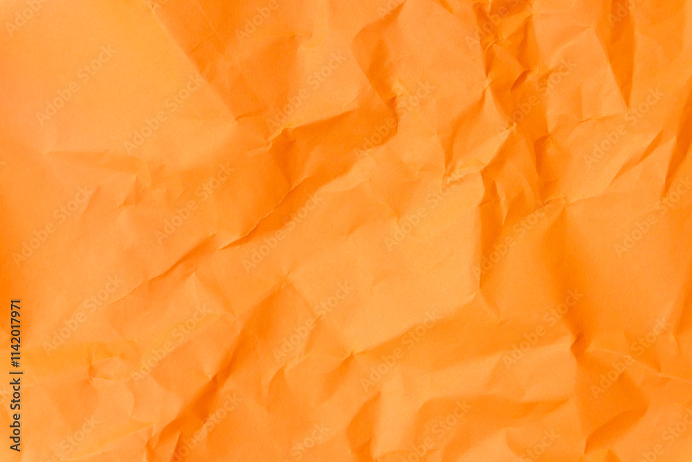 custom made wallpaper toronto digitalTop view and full frame of wrinkled or crumpled orange paper used as crumpled orange paper background texture