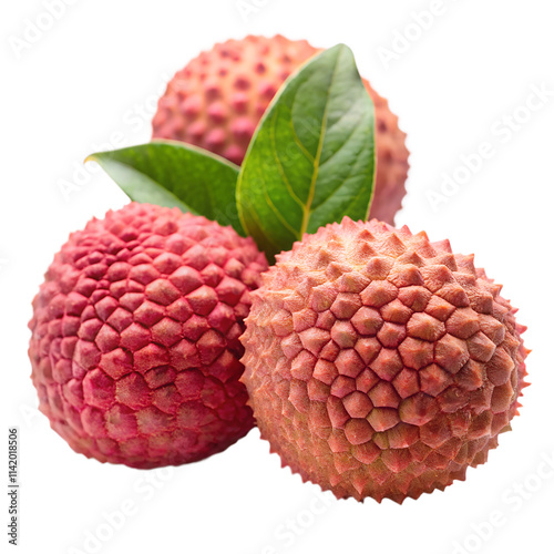 Lychee isolated on white background