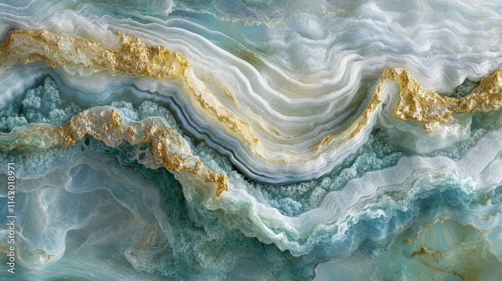 Luxurious Blue Agate Texture With Golden Veins, Natural Stone Background, Abstract Pattern. Luxurious Blue Agate Texture With Golden Veins, Natural Stone Background, Abstract Pattern.