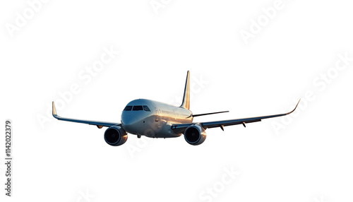 typical airplane isolated on transparent background