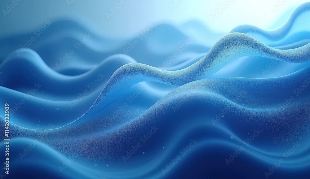 Blue abstract background with dark and light gradient with a luxurious look. Soft, flowing waves that create an effect of movement and depth. The abstract composition evokes images of ripples Blue abstract background with dark and light gradient with a luxurious look. Soft, flowing waves that create an effect of movement and depth. The abstract composition evokes images of ripples