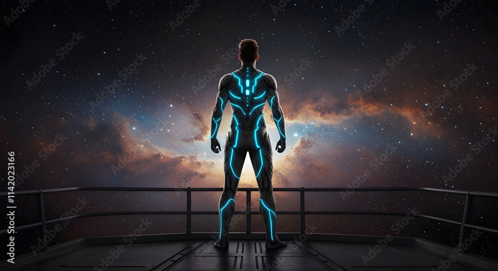 Obraz premium person in the night