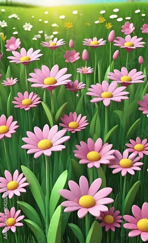 pink flowers in the garden