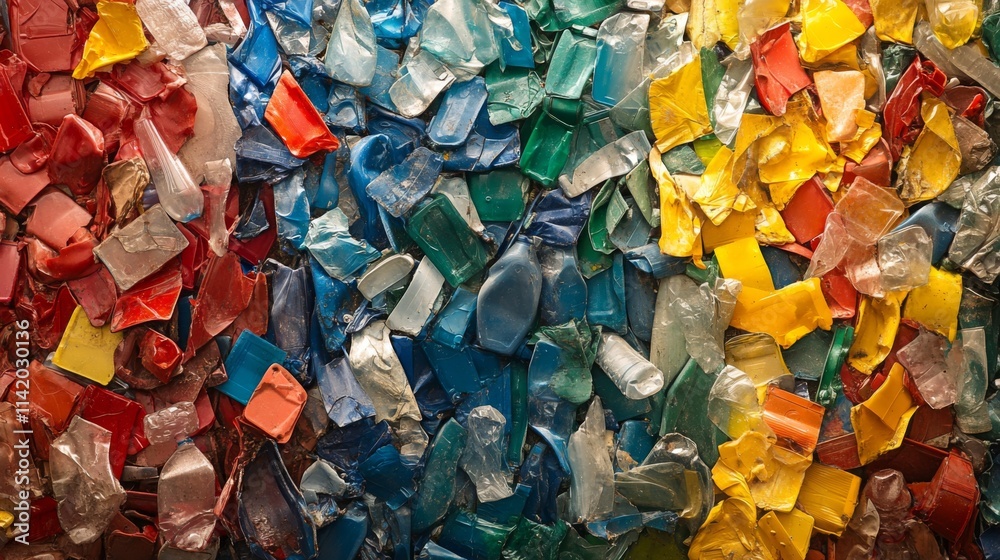 Colorful mosaic of small glass pieces in vibrant hues Colorful mosaic of small glass pieces in vibrant hues