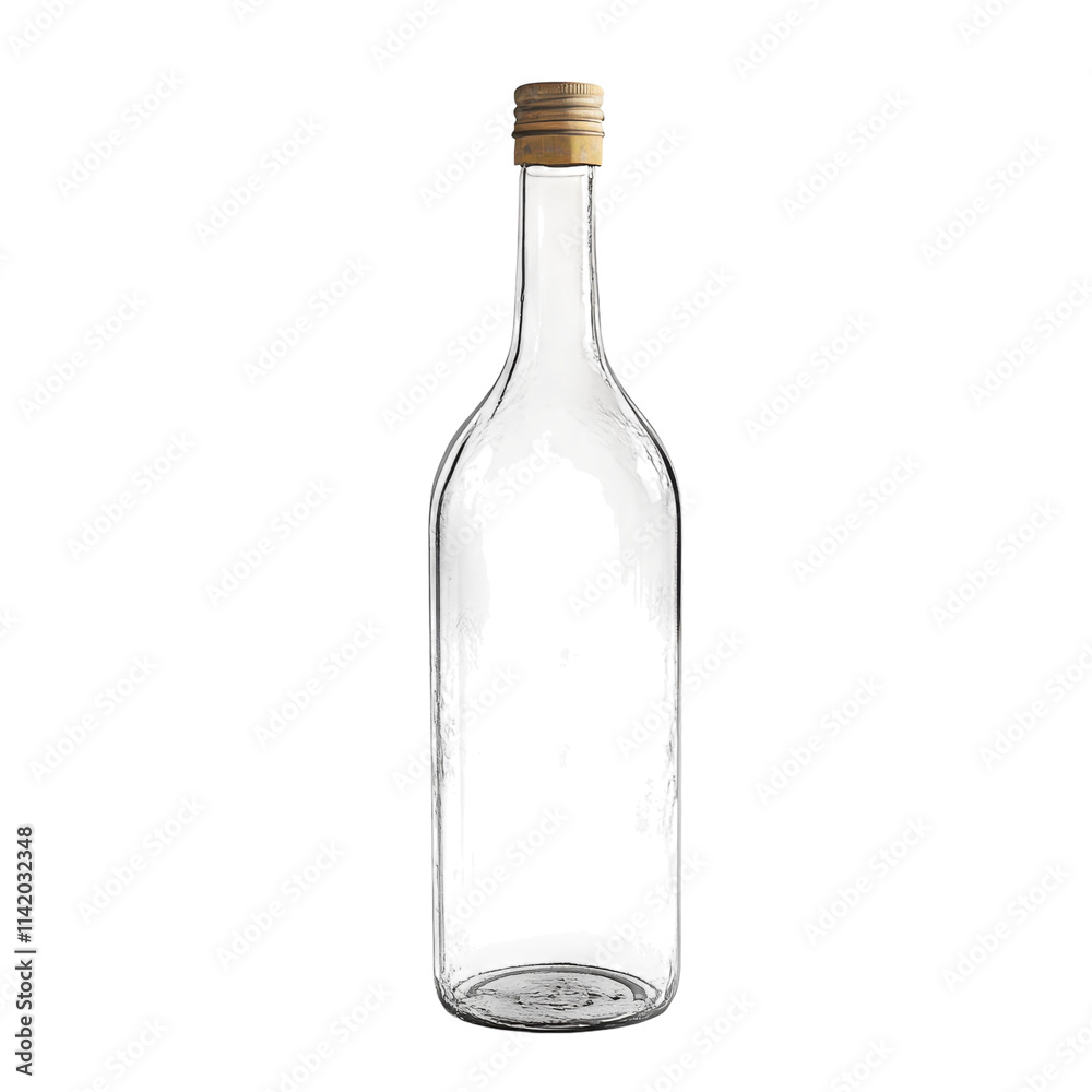 Empty Bottle for Creative Use in Design and Marketing on Transparent Background Empty Bottle for Creative Use in Design and Marketing on Transparent Background