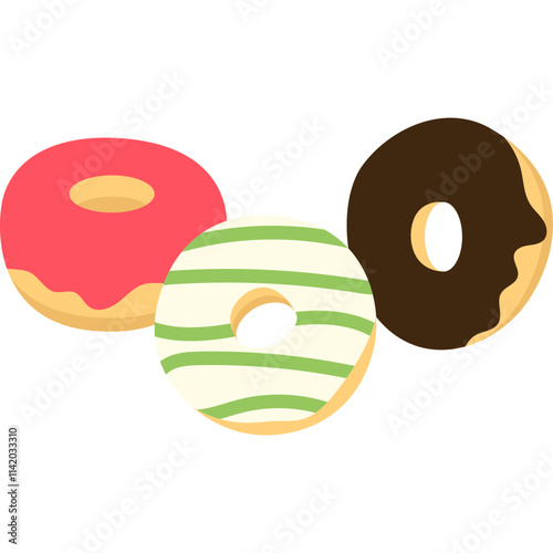 Donut Flat Illustration