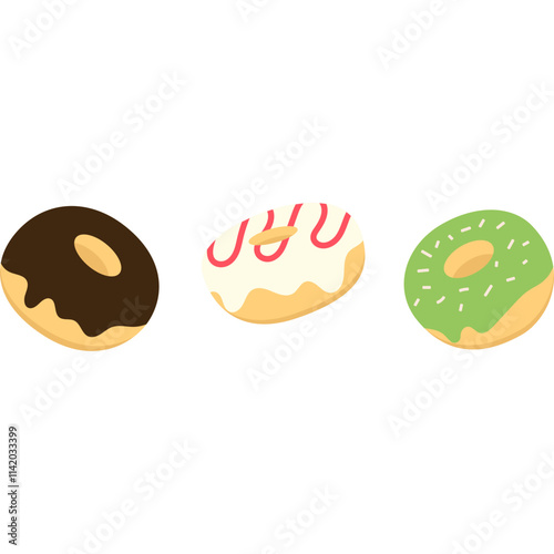 Donut Flat Illustration