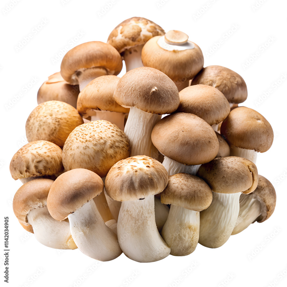 Champignon mushrooms isolated on white background Champignon mushrooms isolated on white background