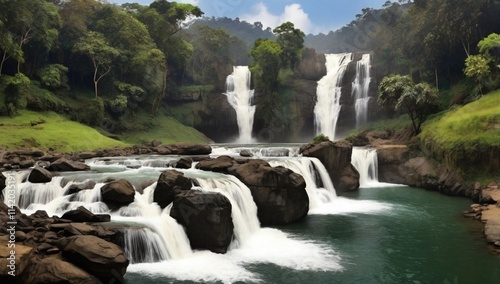 Scenic Kote Abbe Falls in Coorg district, Karnataka, India
