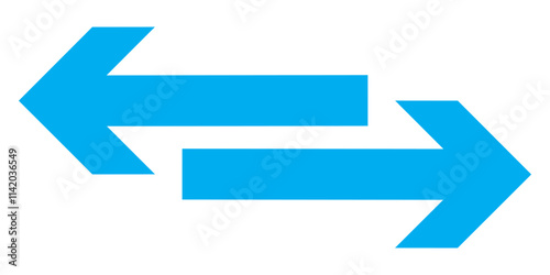 arrows data transfer icon, exchange arrow icons - Swap icon with two arrows. Direction arrows for transfer icon set. Transfer arrow line icon. linear style sign for mobile concept and web design.