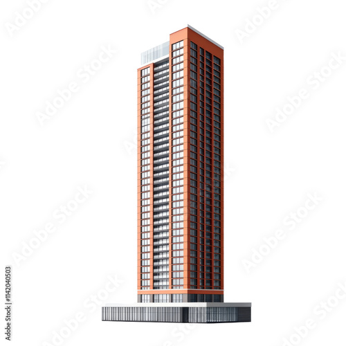 3d render of a building