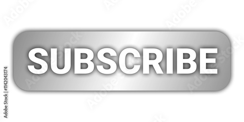 the subscribe now button icon is silver on a transparent background