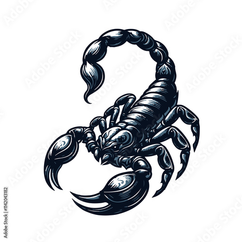 Scorpion silhouette vector photo