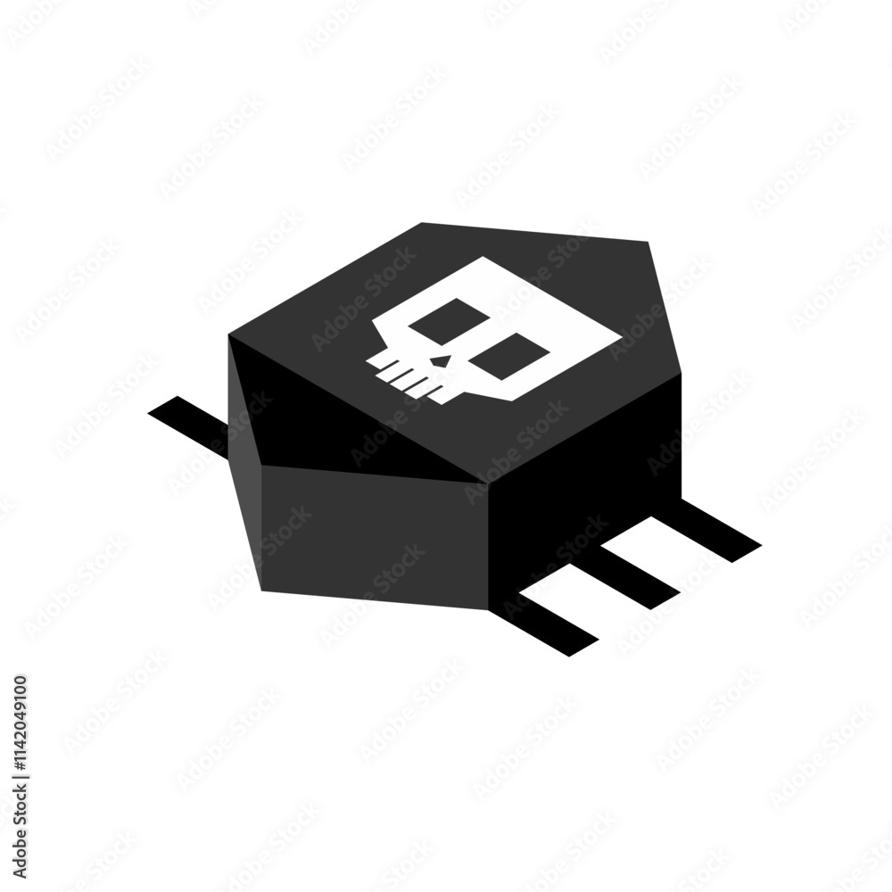 Computer virus bug isolated. Spyware for your pc Computer virus bug isolated. Spyware for your pc