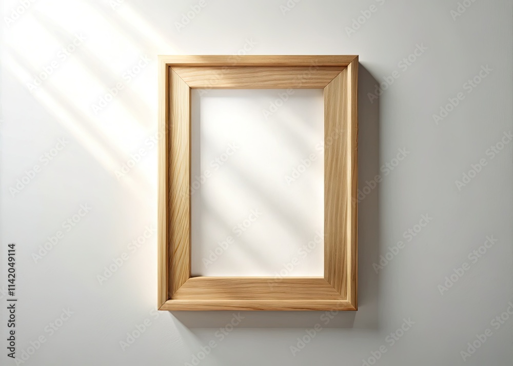 Minimalist square frame mockup, 3D rendered on a white wall, perfect for interior design and home decor. Minimalist square frame mockup, 3D rendered on a white wall, perfect for interior design and home decor.