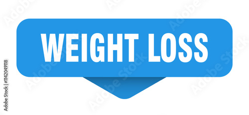 WEIGHT LOSS banner, button, sticker, sign	