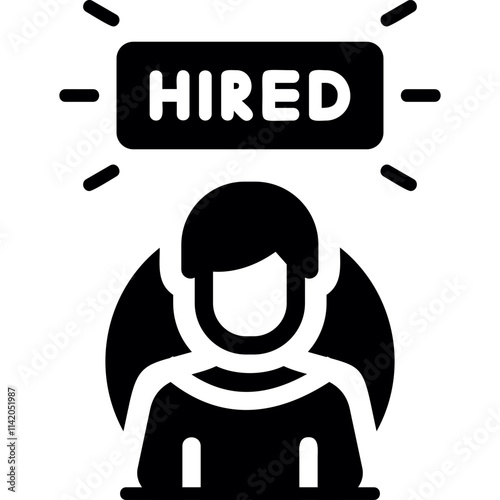 Hired icon