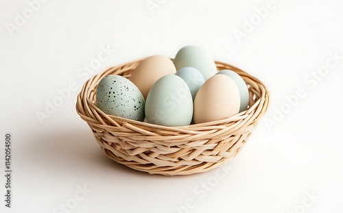 Wallpaper Mural Easter baskets with different colorful eggs Torontodigital.ca