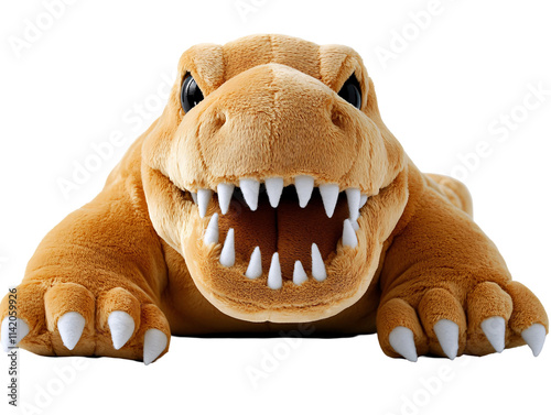 a stuffed animal with sharp teeth