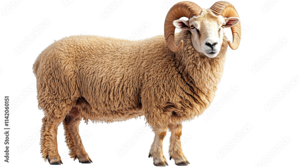 Naklejka premium sheep isolated on white background