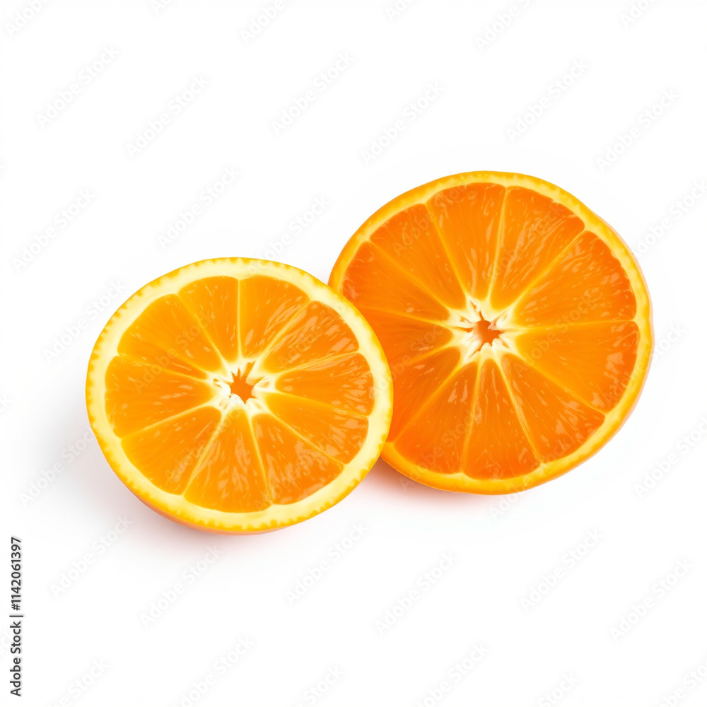 Photo of a orange ,Orange fruit with leaves isolated on a white background Photo of a orange ,Orange fruit with leaves isolated on a white background