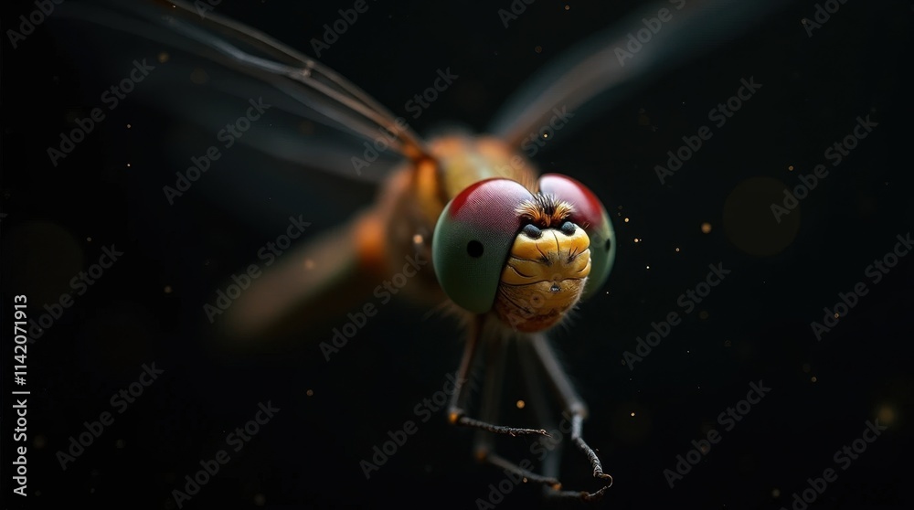 Naklejka premium Dragonfly Eye Close-Up