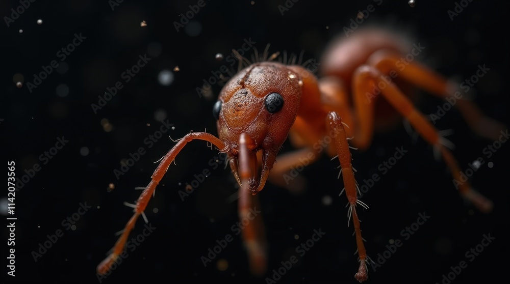 Naklejka premium Ant Mandibles Close-Up Macro Photography