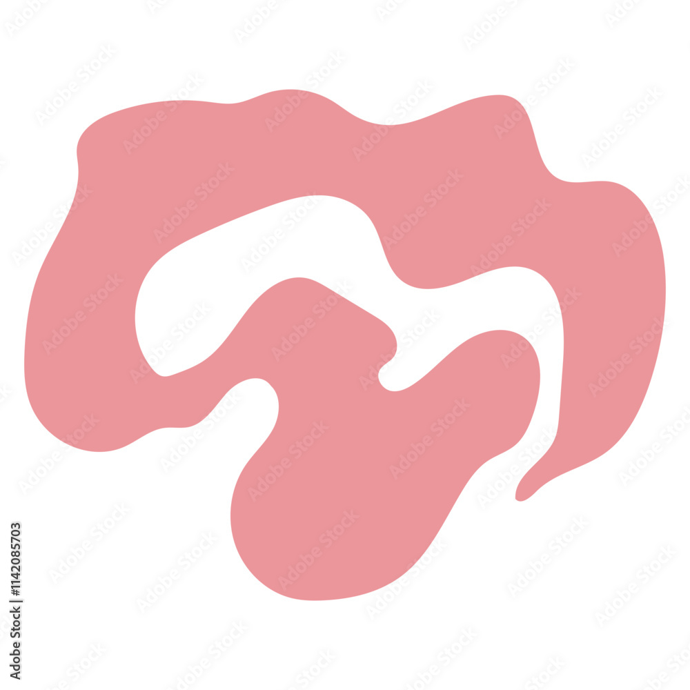 Abstract Pink Organic Shape Graphic, Design Inspiration, Object, Template Abstract Pink Organic Shape Graphic, Design Inspiration, Object, Template