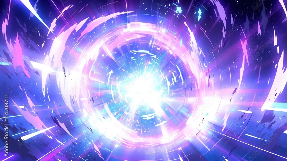 Obraz premium Abstract Cosmic Energy Vortex