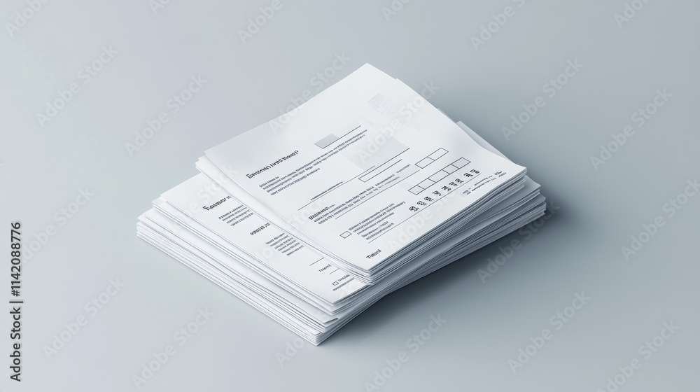 Cash receipt on clipboard, purchase bill invoice, supermarket shopping retail sum check and total cost store sale payment, empty and filled blank isolated on grey background. Realistic 3d vector set Cash receipt on clipboard, purchase bill invoice, supermarket shopping retail sum check and total cost store sale payment, empty and filled blank isolated on grey background. Realistic 3d vector set
