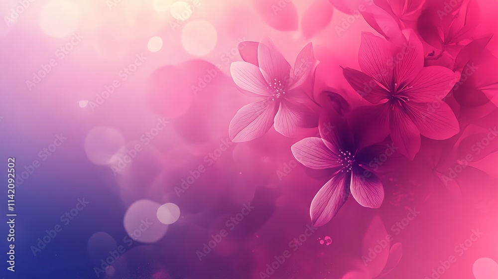 Delicate Pink Flowers Soft Background Image Delicate Pink Flowers Soft Background Image