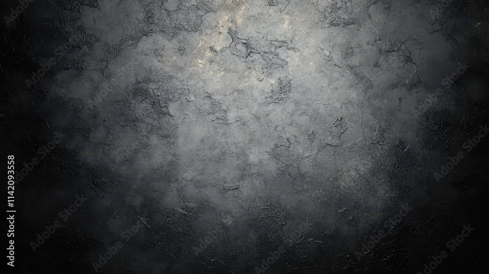 Abstract Black Grunge Texture Background with Rough Surface for Creative Design