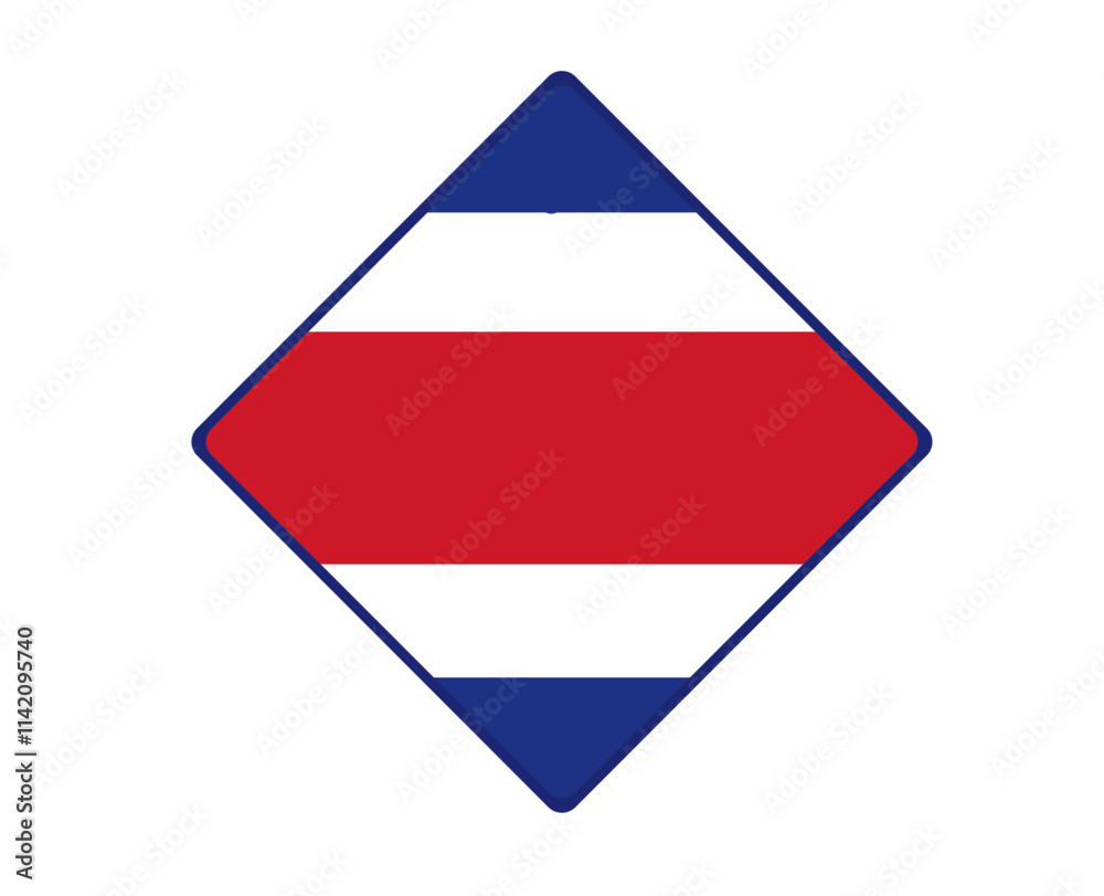 Thailand flag square shaped. vector