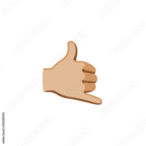 Call Me Gesture Emoji  
