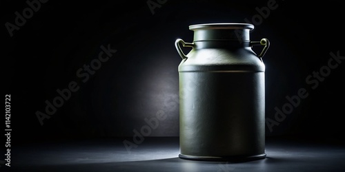 Ceramic Milk Churn Silhouette: Curves & Cultural Heritage - Photography