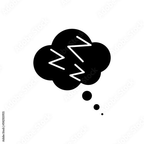 sleepiness icon, modern vector isolated on white background.