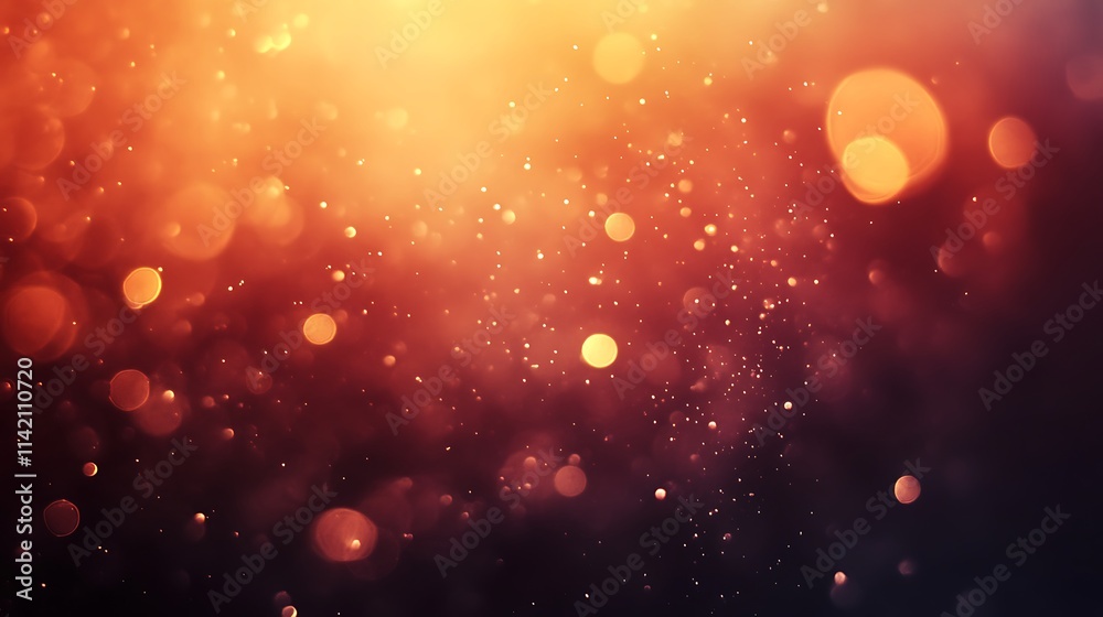 Abstract Background with Orange and Red Bokeh Lights Abstract Background with Orange and Red Bokeh Lights