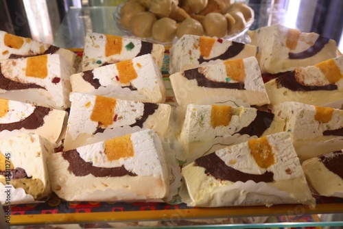 Cassata siciliana cake in Catania, Sicily photo