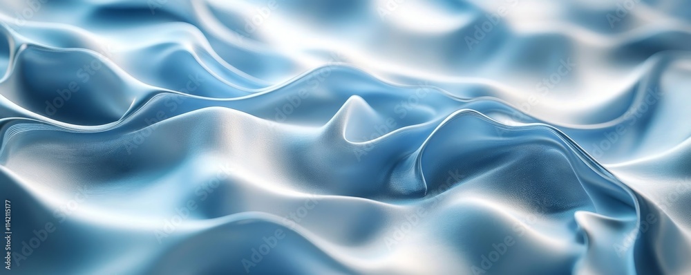 Abstract Blue Digital Background with Smooth Gradients, Generative AI Abstract Blue Digital Background with Smooth Gradients, Generative AI