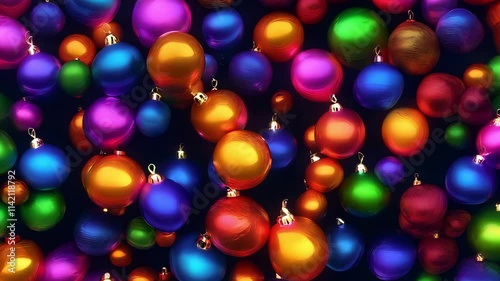 christmas background with balls