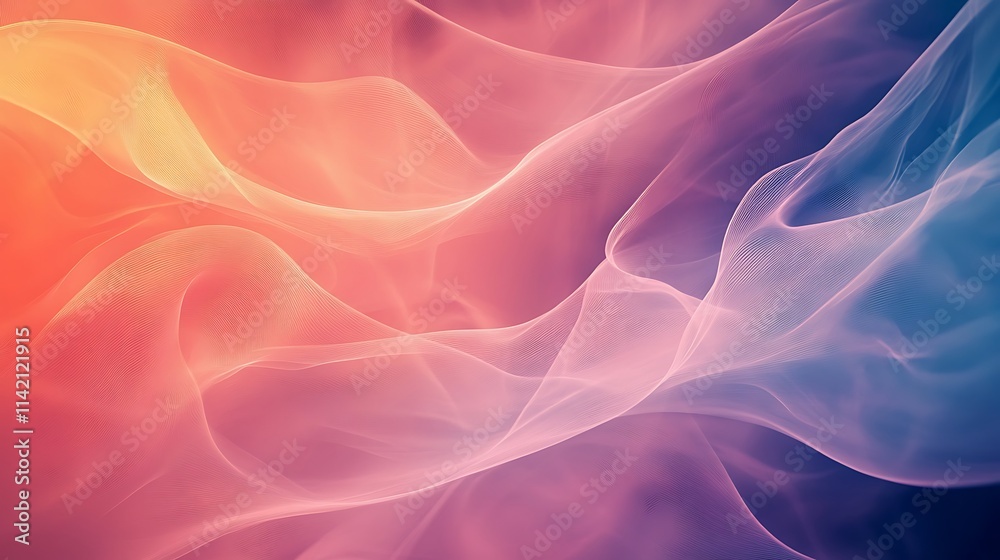 Obraz premium Abstract Pink And Blue Wave Pattern Design